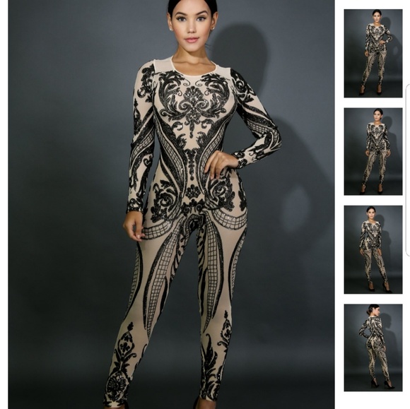 akira sequin jumpsuit